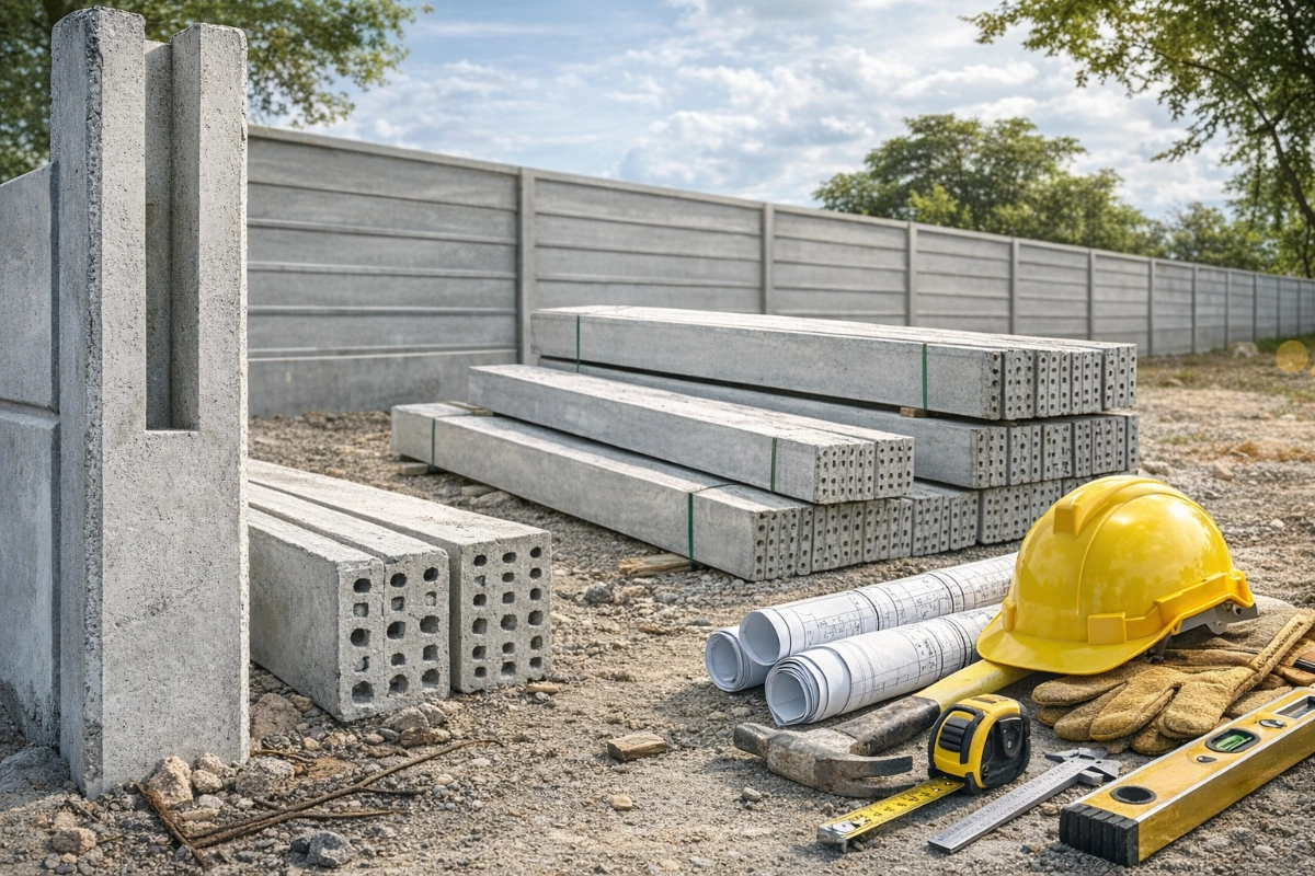 ตรวจสอบคุณภาพรั้วคอนกรีตสำเร็จรูปหน้างาน